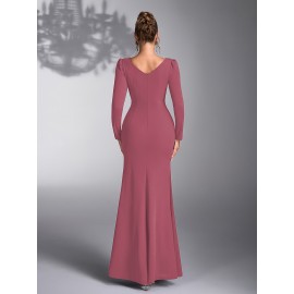 Elegant Sequin Patchwork Dress for Bridesmaids at Weddings And Evening Parties.