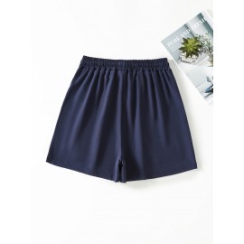 Women's Summer Shorts 3pcs | Quick-Dry Polyester | Elastic Waistband with Drawstring | Geometric Print | Multi-Color Casual & Beach Wear | Lightweight, Non-Stretch Fabric | All-Season Comfort Fit