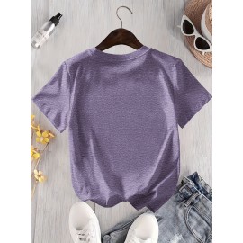 Women's Casual Graphic T-Shirt with 