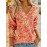 Plus Size, Plus Size Women's Casual Long Sleeve Pop Print T-Shirt