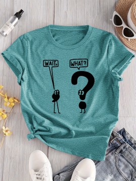 Women's Casual Graphic T-Shirt with 